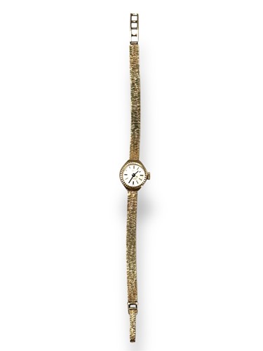 Lot 277 - Croff - A 9ct gold wristwatch, 12.4g ex movement