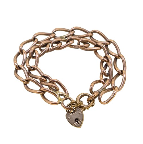 Lot 37 - A late 20th century 9ct gold bracelet