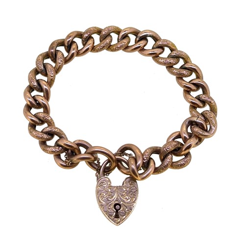 Lot 38 - A padlock bracelet