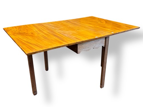 Lot 599 - A 19th century mahogany D end dining table,...