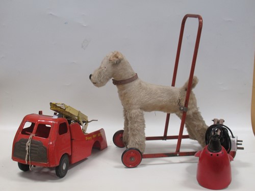 Lot 156 - A box with various toys and models, children's...