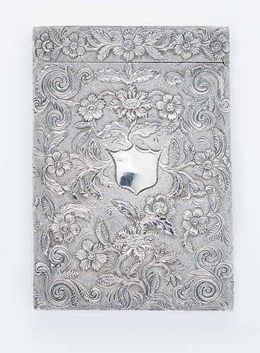 Lot 285 - A George IV silver card case