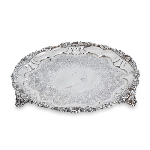 Lot 471 - A William IV silver salver