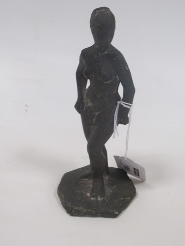 Lot 199 - A 20th century cast bronze female standing...