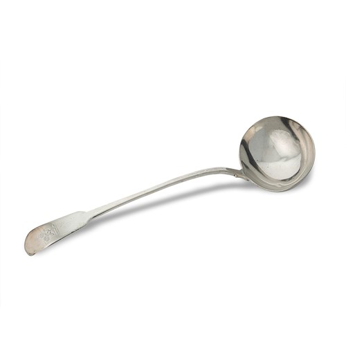 Lot 445 - A George III silver soup ladle