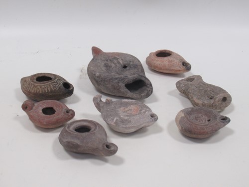 Lot 40 - Eight ancient Roman or Greek...