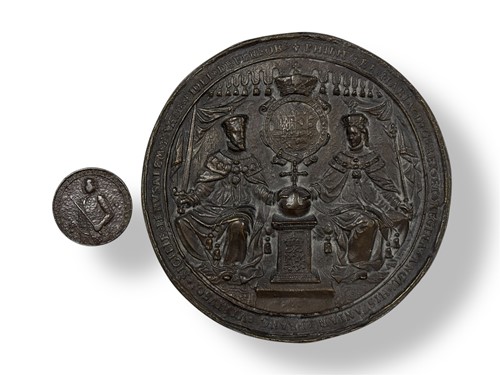 Lot 290 - A copper medallion commemorating the Capture...