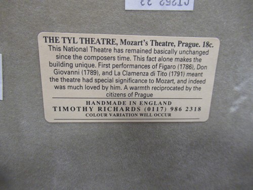 Lot 22 - A model by Timothy Richards of the Tyl Theatre,...