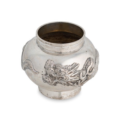 Lot 387 - An early 20th century Chinese export metalwares caddy