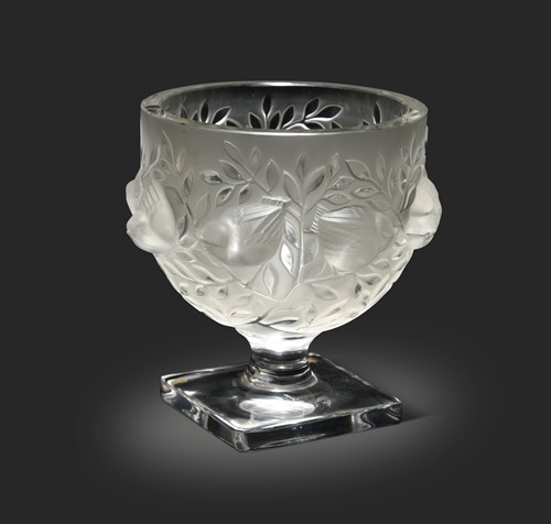 Lot 7 - Bagatelle, two Lalique glass vases