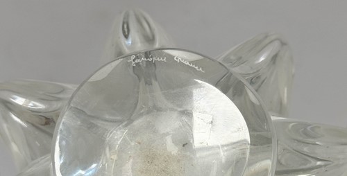 Lot 9 - Maire Claude, a Lalique frosted and polished glass bud vase