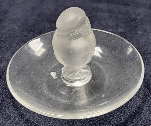 Lot 6 - Lalique, a group of four frosted and polished glass cendriers