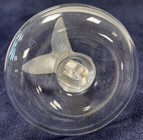 Lot 6 - Lalique, a group of four frosted and polished glass cendriers