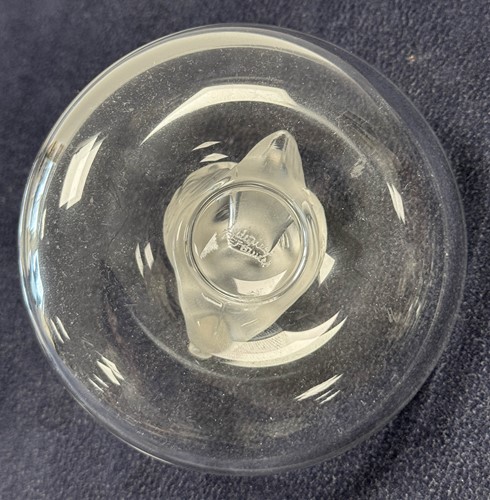 Lot 6 - Lalique, a group of four frosted and polished glass cendriers