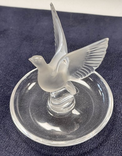 Lot 6 - Lalique, a group of four frosted and polished glass cendriers
