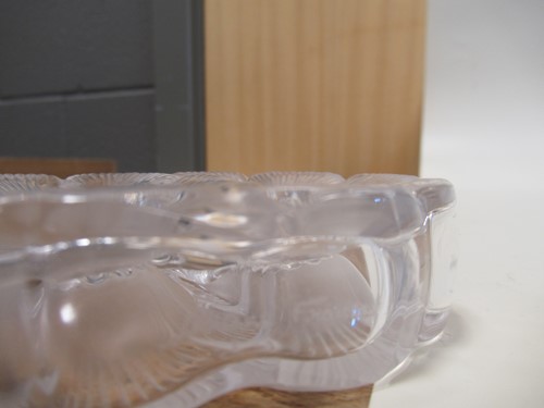 Lot 6 - Lalique - Les deux Fleurs perfume bottle; swan...