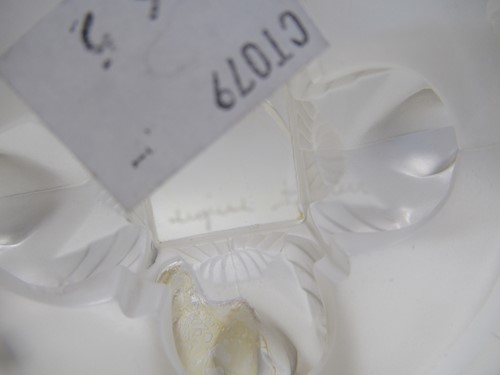 Lot 6 - Lalique - Les deux Fleurs perfume bottle; swan...
