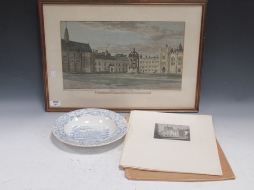 Lot 107 - A Cambridge University Almanack print of...