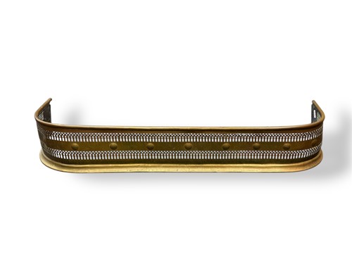 Lot 642 - Pierced brass d-shaped fender, 81cms long x...