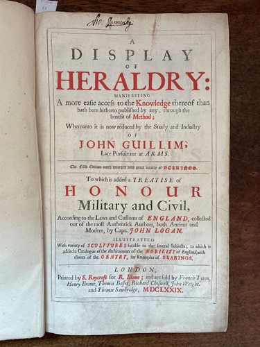 Lot 95 - GUILLIM (John)