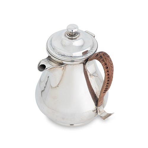 Lot 483 - A Victorian silver bachelor's hot water jug