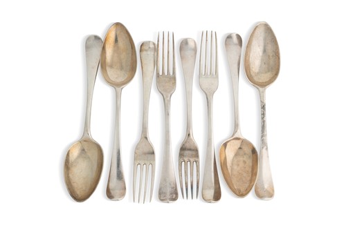 Lot 392 - A 20-piece collection of 19th century Dutch metalwares silver flatware