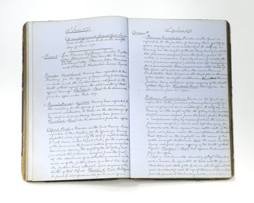 Lot 371 - Leeds (Armley) Gaol Minute Book of Meetings of the Justices for January 1866 to July 1875.