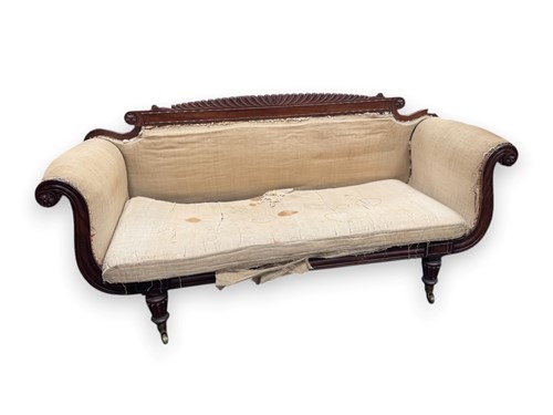 Lot 571 - A late Regency mahogany settee
