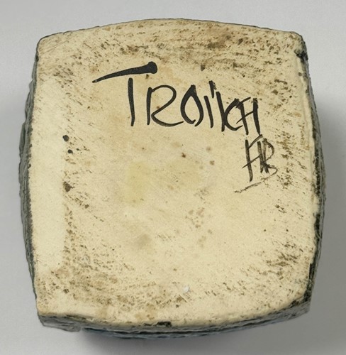 Lot 35 - Alison Brigden for Troika, a cube-form marmalade jar