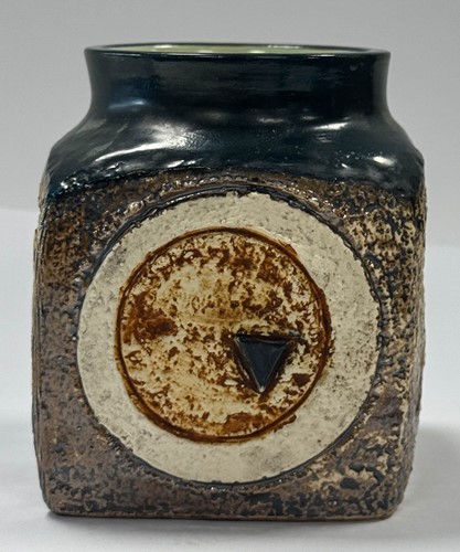 Lot 35 - Alison Brigden for Troika, a cube-form marmalade jar