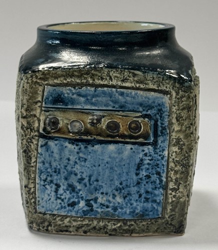 Lot 35 - Alison Brigden for Troika, a cube-form marmalade jar