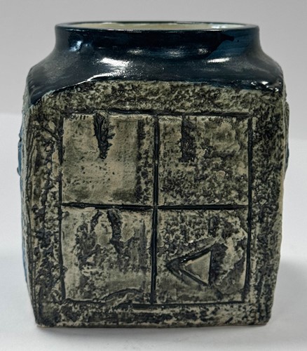 Lot 35 - Alison Brigden for Troika, a cube-form marmalade jar