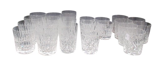 Lot 47 - Collection of cut glass tumblers, Waterford,...
