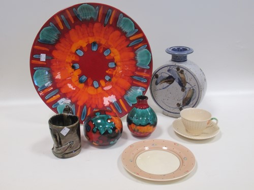 Lot 83 - A collection of Clarice Cliff and Poole pottery