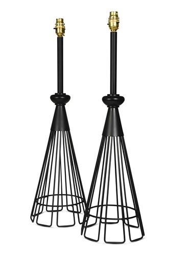Lot 281 - A pair of modern table lamps, retailed by William Yeoward