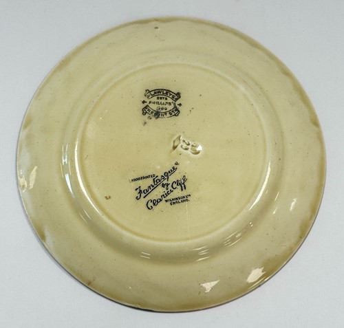 Lot 27 - A Clarice Cliff Fantasque 'Football' pattern side plate