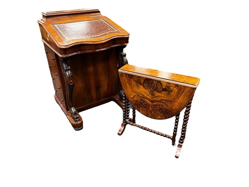 Lot 536 - A Victorian figured walnut Sutherland table,...