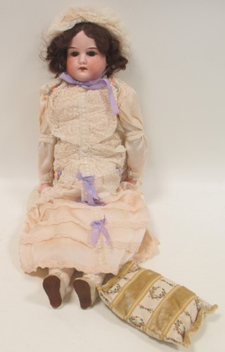 Lot 127 - A German bisque porcelain doll - possibly...