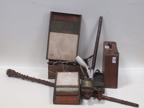 Lot 155 - Collectables to include chemists pill making...