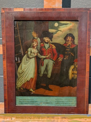 Lot 498 - 'The Elopement', reverse glass painting,...