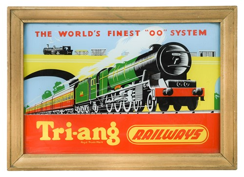 Lot 123 - A rare Tri-Ang Railways illuminated shop display sign