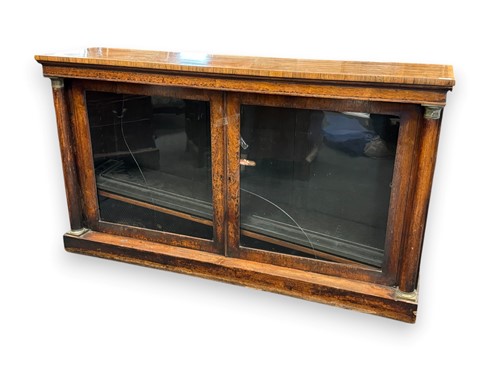 Lot 583 - A 19th century rosewood bookcase, fitted with...