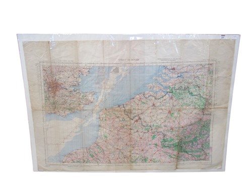 Lot 222 - A WWII period map 'Strait of Dover', 1944