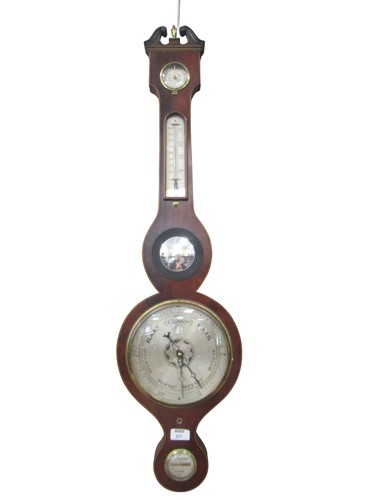 Lot 251 - A 19th century Irish barometer by J. Binda,...