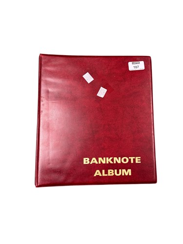 Lot 187 - A folder of world bank-notes, including US$50...