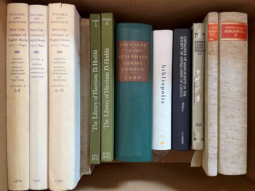 Lot 482 - Bibliography from the library of Robin Myers.