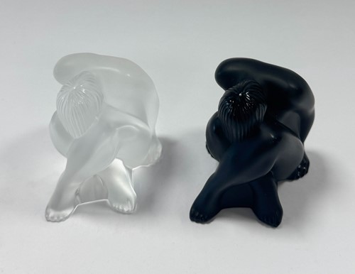 Lot 11 - Nu Assis, a Lalique model of a seated nude female