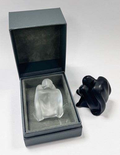 Lot 11 - Nu Assis, a Lalique model of a seated nude female