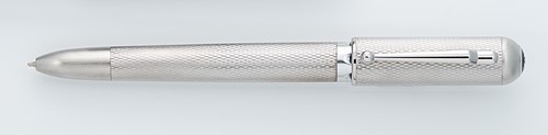 Lot 306 - Dunhill - A steel 'Sidecar Revolette 12mm' ballpoint pen/pencil