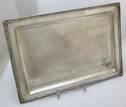 Lot 406 - A pair of (probably) Spanish metalwares trays